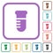 Test tube solid simple icons