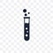 Test tube transparent icon. Test tube symbol design from Science