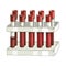 Test tubes with blood samples in holder