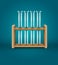 Test-tubes for medical laboratory analysis research in wooden support. Vector illustration. Illustrative editorial use only.