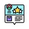 testimonial feedback color icon vector illustration