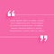 testimonial review background with aphorism design