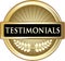 Testimonials Gold Label Icon