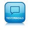 TESTIMONIALS vector web button with icon