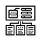 testing system line icon vector illustration