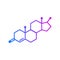 Testosterone chemical formula