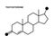 Testosterone chemical formula