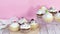 Testy Cupcakes decorated with cream served on the table
