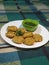 Testy & helthy indian soyabin or potatoes tikki with green chatni
