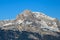 The Tete du Colonney, the Aiguille Rouge and Varan in Europe, in France, Rhone Alpes, Savoie, in the Alps, in winter, on a sunny