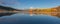 Teton Scenic Reflection in Fall Panoramic