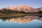 Teton Sunrise Reflection in Fall