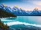 The Tetons Capture the beauty of the sea made with generative ai