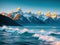 The Tetons Capture the beauty of the sea made with generative ai