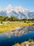 Tetons Reflected at Schwabacher\'s Landing