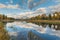 Tetons Reflection in Fall at Schwabacher Landing