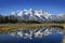 Tetons Reflection in River