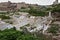 TETOUAN, MOROCCO - MAY 24, 2017: Old graves in the Sidi Al-Mandri Muslim cemetery in Tetouan