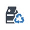 Tetra pack recycle icon