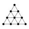 Tetractys, or tetrad, or tetractys of the decad, a triangular figure