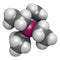 Tetraethyllead gasoline octane booster molecule. Neurotoxic organolead compound.