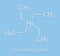 Tetraethyllead gasoline octane booster molecule. Neurotoxic organolead compound. Skeletal formula.