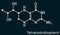 Tetrahydrobiopterin, BH4, THB, sapropterin molecule. It has role as coenzyme, diagnostic agent, human metabolite, cofactor.