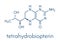 Tetrahydrobiopterin sapropterin phenylketonuria drug molecule. Cofactor to a number of aromatic amino acid hydroxylase enzymes..