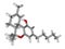 Tetrahydrocannabinol sticks molecular model