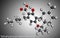 Tetrahydrocannabinolic acid, THCA, tetrahydrocannabinolate molecule. Precursor of tetrahydrocannabinol THC, active component