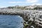 Tetrapods form a breakwater in Madeira