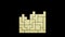 Tetris animation on black background. Design. Abstract monochrome retro construction game.
