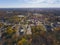 Tewksbury town center aerial view, MA, USA