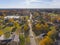 Tewksbury town center aerial view, MA, USA