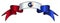 Texan Flag Icon Satin Ribbon