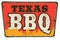 Texas BBQ Barbecue Sign Old Rusted Metal Invitation