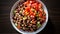 Texas Caviar: Beautiful Salad with Black-Eyed Peas, Vegetables, and Vinaigrette