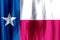 Texas colorful waving and closeup flag illustration