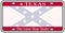Texas Confederate Flag Plate