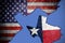 Texas Exit. Texas stands apart from the USA. The territory of Texas is designated by the state flag