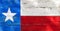 Texas flag painted on rustic weathered wooden boards