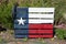 Texas Flag Painted On A Wooden Pallet