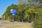 Texas Forest Trail marker along road in east Texas