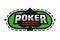 Texas Holdem poker emblem.