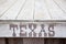 Texas inscription on wooden plate