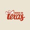 Texas lettering