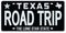 Texas License Plate Road Trip Vintage