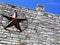 Texas Lone Star on brick building, Austin