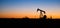 Texas Oil Pump Jack Fracking Crude Extraction Machine Sunset