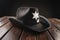 Texas police sheriff`s hat in western style